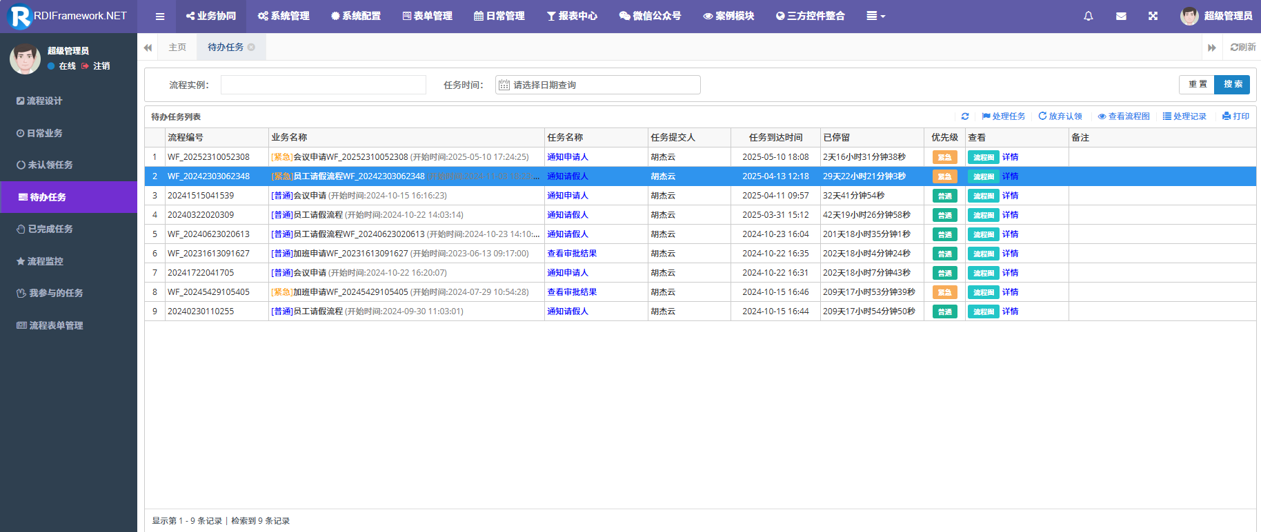 Web待办任务